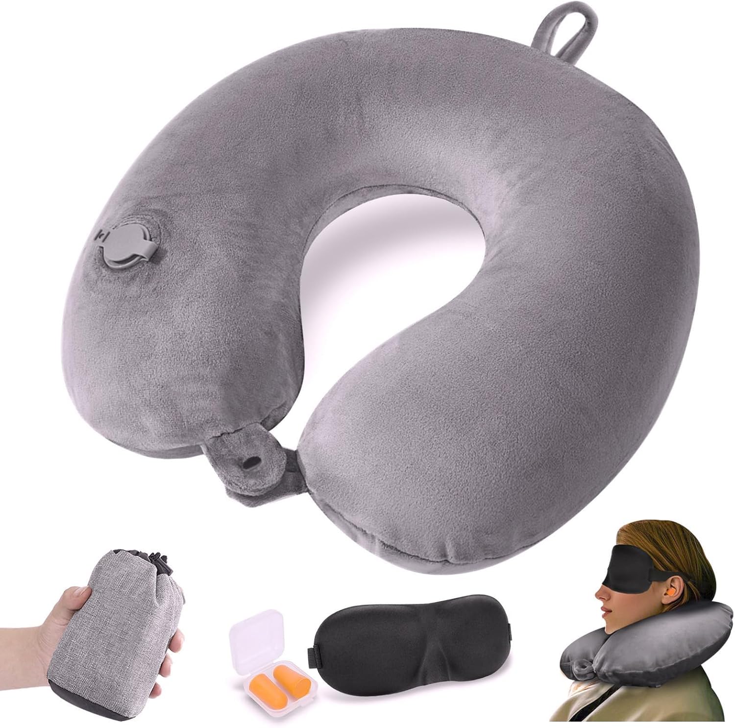 oreiller voyage gonflable